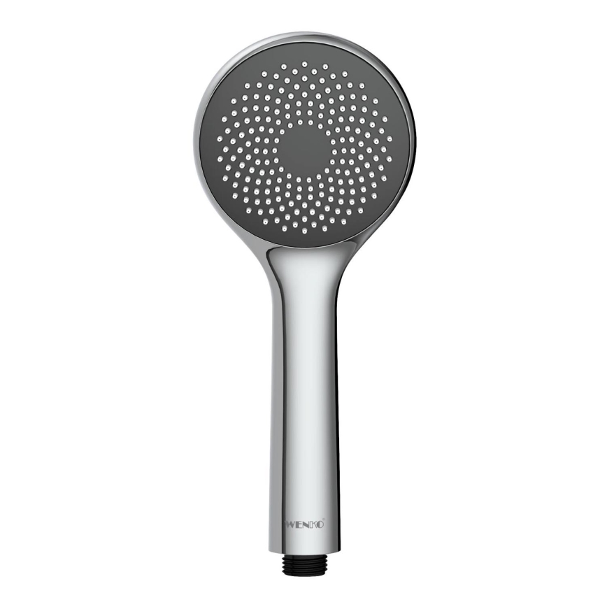 WENKO 23991100 - Víztakarékos zuhanyfej 9,5x9,5 cm fényes króm/szürke