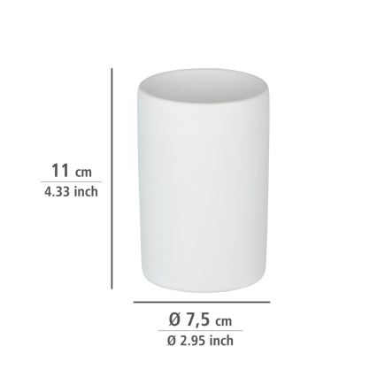 WENKO 24010100 - POLARIS fogmosópohár 7x11 cm fehér