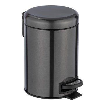 WENKO 24035100 - LEMAN kosár 17x25 cm rozsdamentes acél/fekete