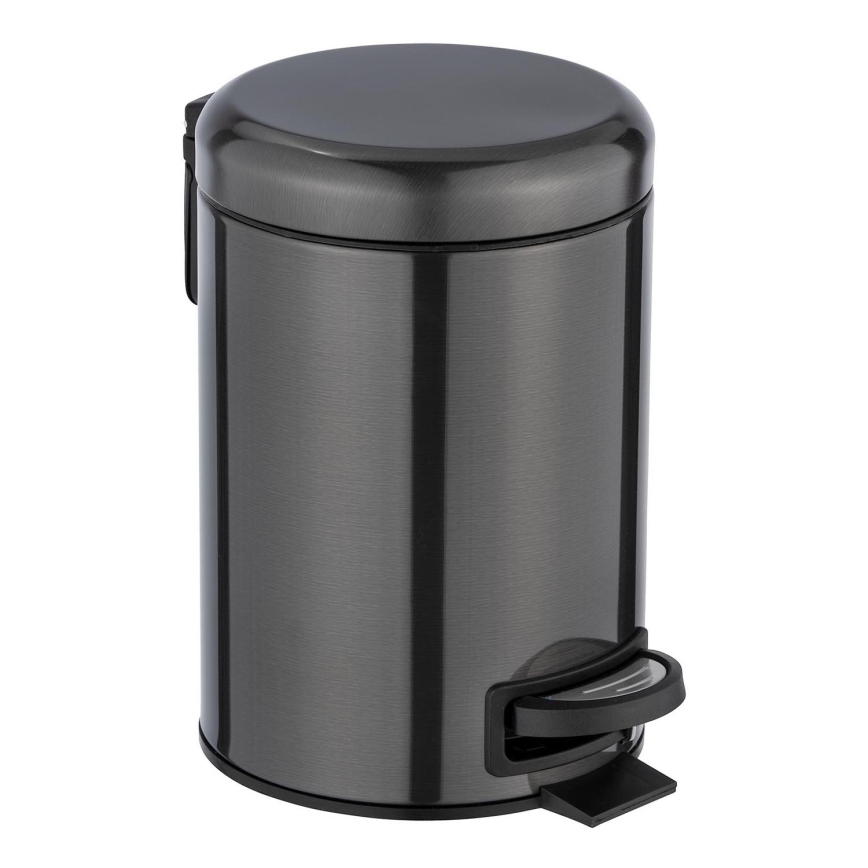 WENKO 24035100 - LEMAN kosár 17x25 cm rozsdamentes acél/fekete