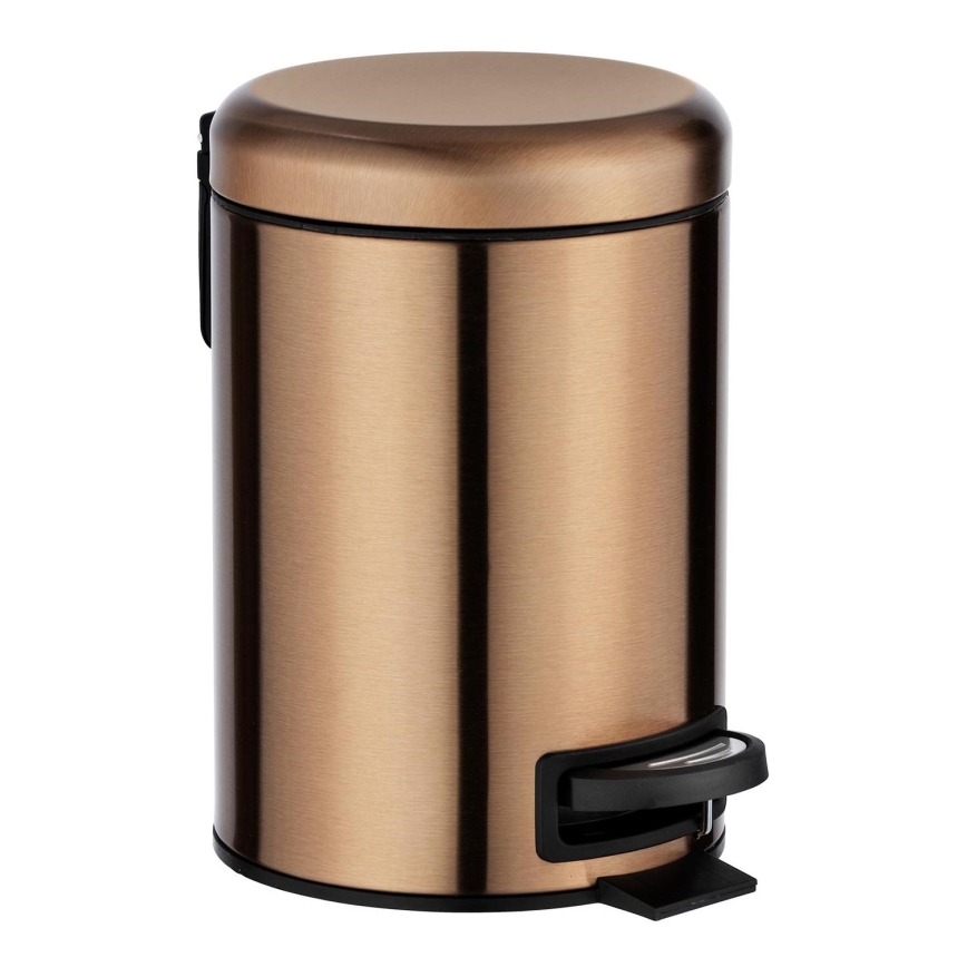 WENKO 24036100 - LEMAN kosár 17x25 cm rozsdamentes acél/rézszínű/fekete