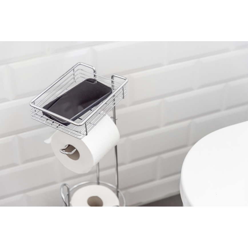 WENKO 24074800 - WC-papírtartó 16x59 cm fényes króm