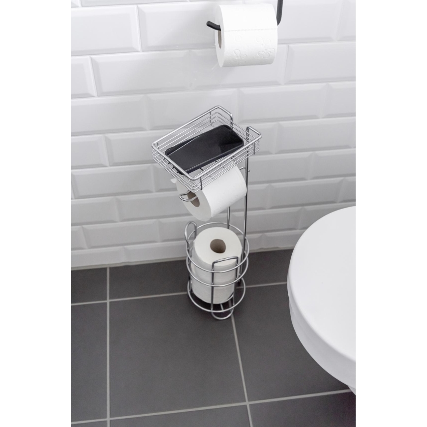 WENKO 24074800 - WC-papírtartó 16x59 cm fényes króm