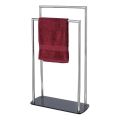 WENKO 24076800 - RAVINA törölközőtartó 48x80 cm rozsdamentes acél/ezüst/fekete