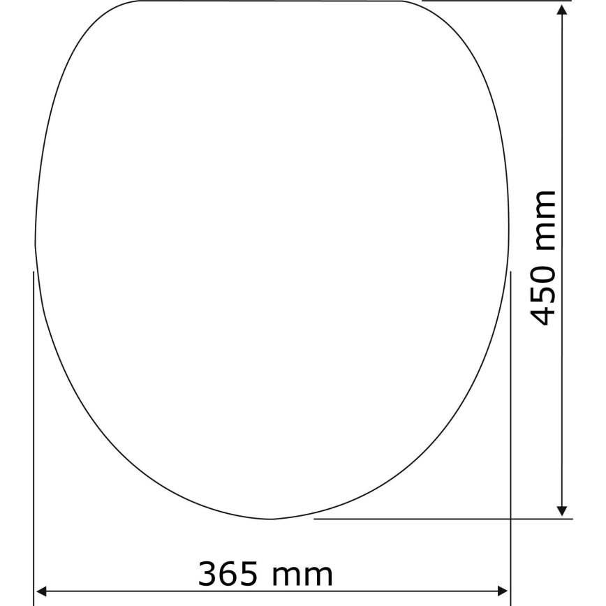 WENKO 24081800-WC-ülőke BALTIC 38,8x45 cm színes/fehér