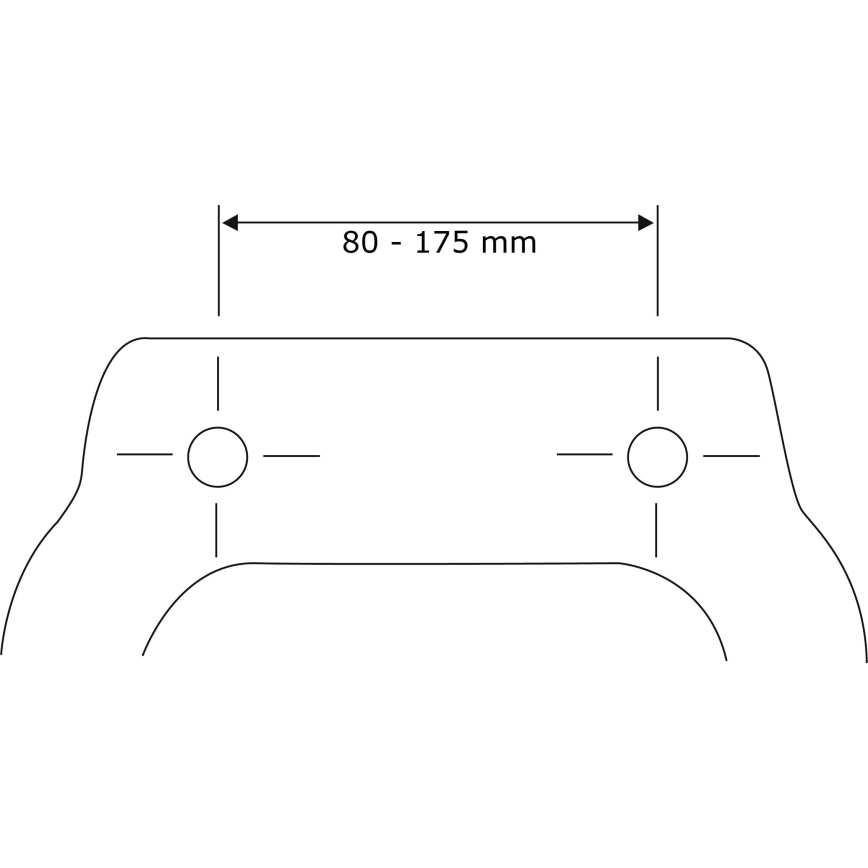WENKO 24082800 - WC-ülőke DROPLETS 45x38,8 cm kék/fehér