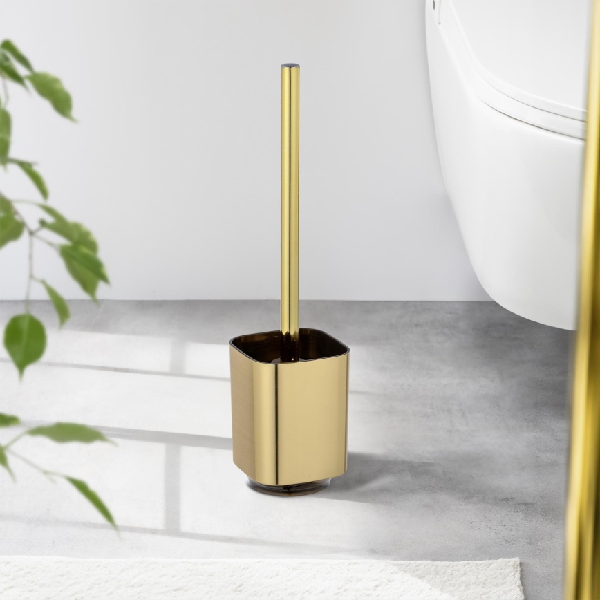 WENKO 24162100 - AURON WC-kefe 9x38,5 cm arany