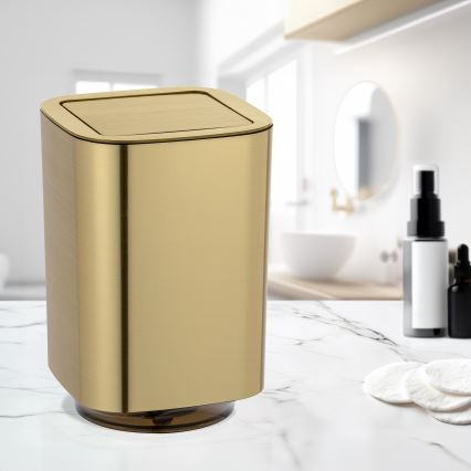 WENKO 24163100 - AURON szemetes 17x25,5 cm aranyszínű