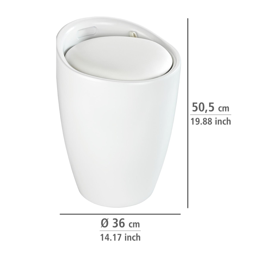 WENKO 24228100 - Hokedli CANDY 36x50,5 cm fehér/fekete