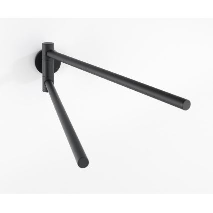 WENKO 24238100-törölközőtartó BOSIO BLACK 5,5x43 cm rozsdamentes acél/ezüst