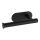 WENKO 24287100 - TURBO-LOC OREA BLACK WC-papírtartó, 16 x 7 cm, nemesacél/fekete