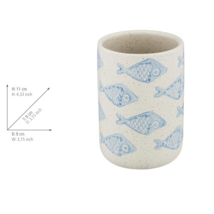 WENKO 24310100 - AQUAMARIN pohár 8x11 cm, bézs