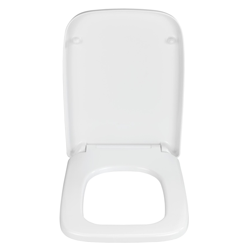WENKO 24334100-WC-ülőke EXCLUSIVE 46,5x37 cm fehér/ezüst