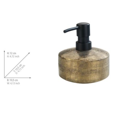 WENKO 24401100 - RIVARA szappanadagoló 400 ml, aranyszínű