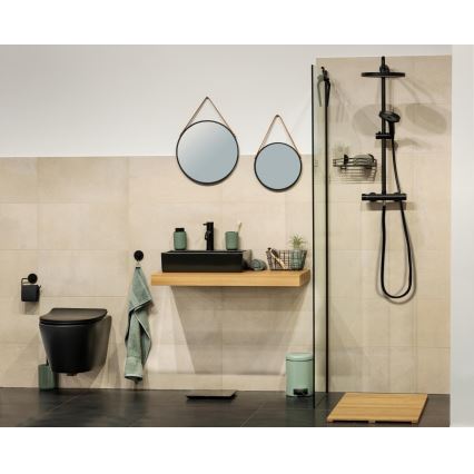 WENKO 24424100 - BORRONE tükör 40x40 cm fekete/ezüst