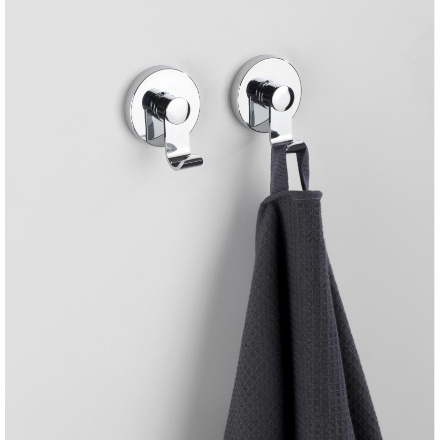 WENKO 24466100 - VACUUM-LOC kampó 6x7 cm, fényes króm