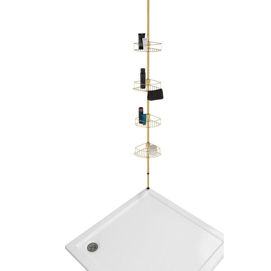 WENKO 24569100-Sarokpolc DOLCEDO 31x275 cm aranyszínű