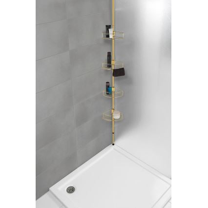 WENKO 24569100-Sarokpolc DOLCEDO 31x275 cm aranyszínű