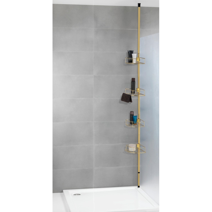 WENKO 24569100-Sarokpolc DOLCEDO 31x275 cm aranyszínű