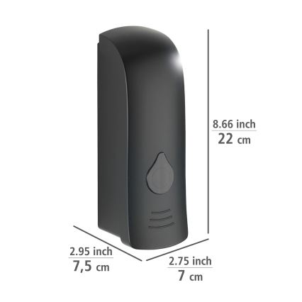 WENKO 24589100-RANERA szappanadagoló 280 ml fekete