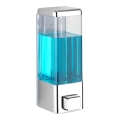 WENKO 24593100-ISTRES szappanadagoló 320 ml, fényes króm/átlátszó