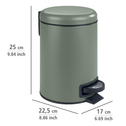 WENKO 24636100 - LEMAN kosár 17x25 cm zöld/fekete