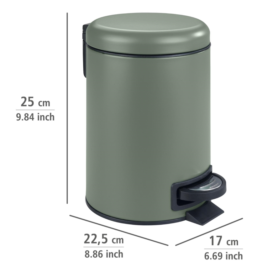 WENKO 24636100 - LEMAN kosár 17x25 cm zöld/fekete