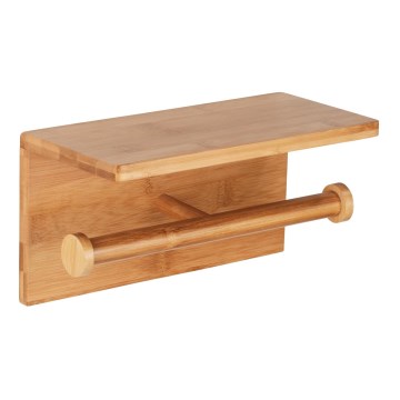 WENKO 24745100 - WC-papír tartó BAMBUSA 25x13 cm barna