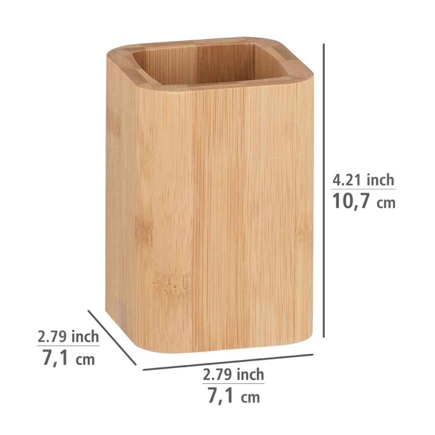 WENKO 24746100 - Bambusz pohár 7,1x10,7 cm barna