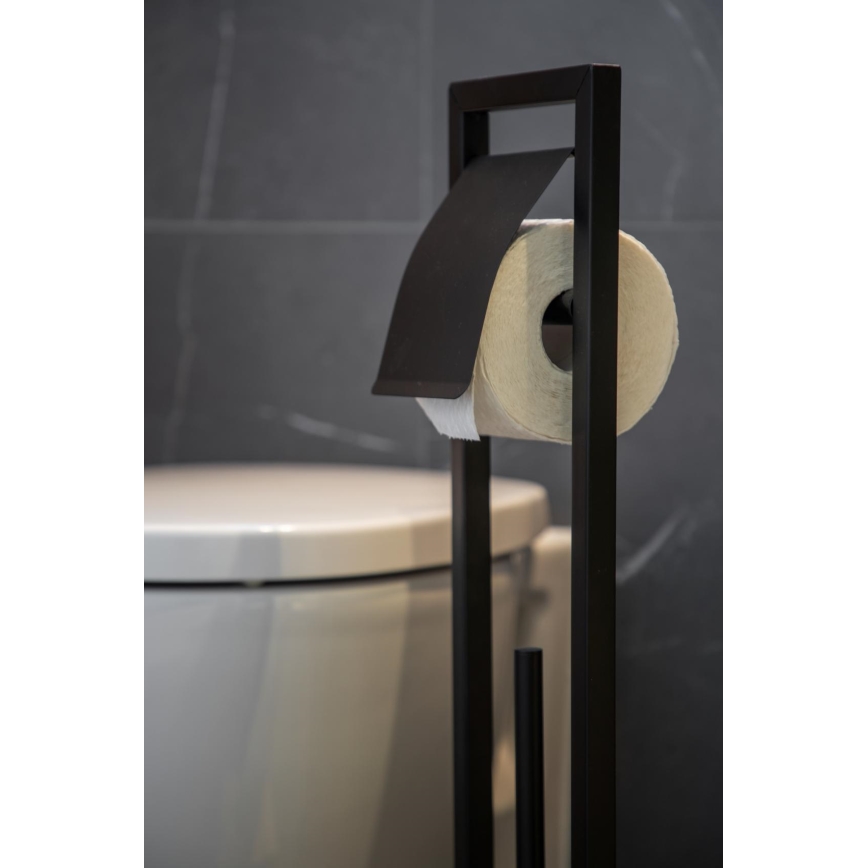 WENKO 24751100 - WC szett BAMBU⁠SA 18x72,5 cm fekete/barna