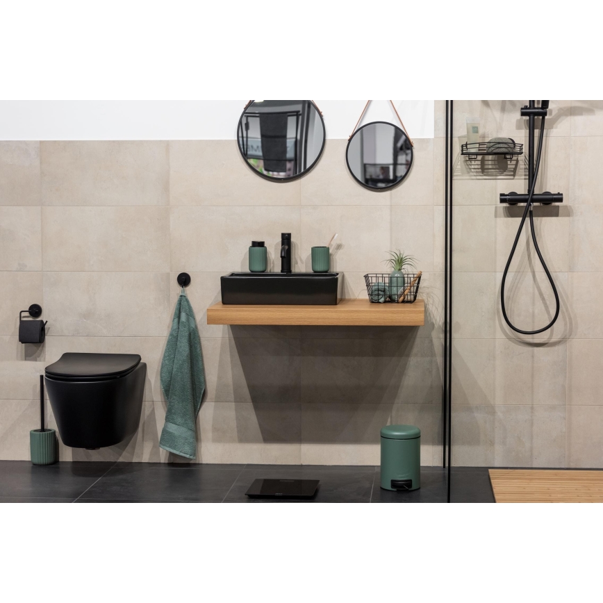 WENKO 24807100 - BELLUNO szappanadagoló 8x13,5 cm zöld/fekete