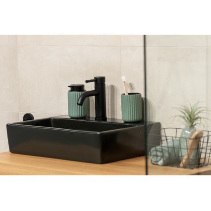 WENKO 24807100 - BELLUNO szappanadagoló 8x13,5 cm zöld/fekete