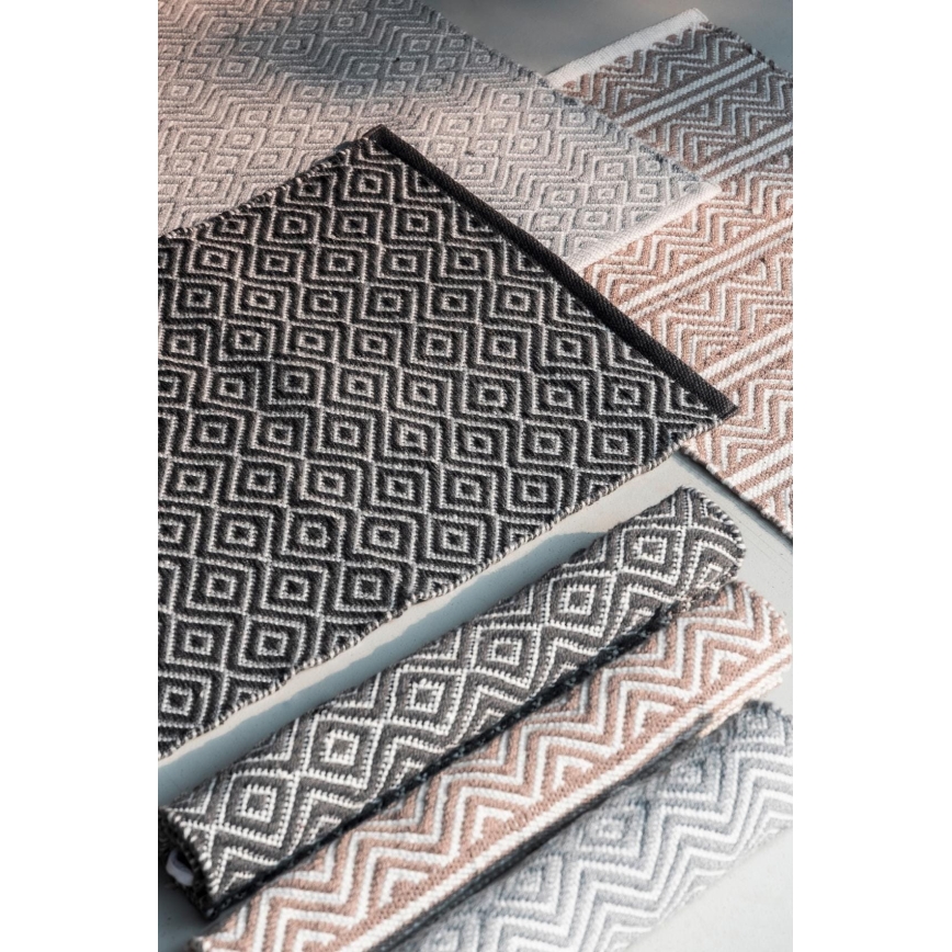 WENKO 24868100-SHAKI fürdőszobai szőnyeg 50x80 cm bézs/fehér