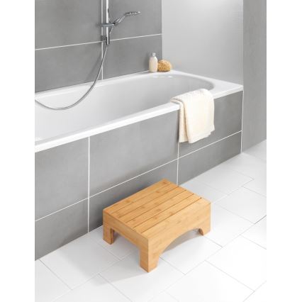 WENKO 24870100 - BAMBUSA zsámoly 40x30 cm barna