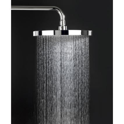 WENKO 24910100 - SOFTWATER zuhanyfej 26x26 cm fényes króm/fekete