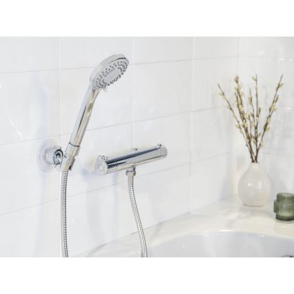 WENKO 24918100 - Zuhanyfej BASIC LINE 9,5x9,5 cm fényes króm/ezüst