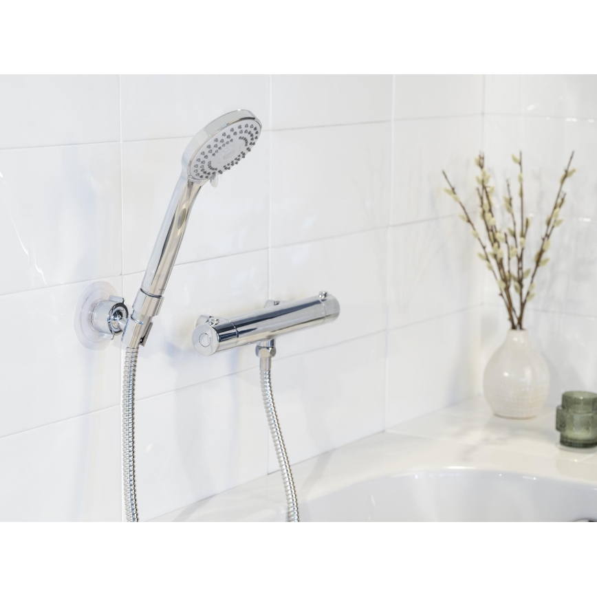 WENKO 24918100 - Zuhanyfej BASIC LINE 9,5x9,5 cm fényes króm/ezüst