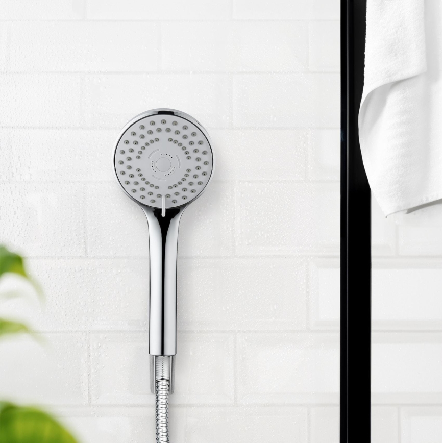 WENKO 24918100 - Zuhanyfej BASIC LINE 9,5x9,5 cm fényes króm/ezüst