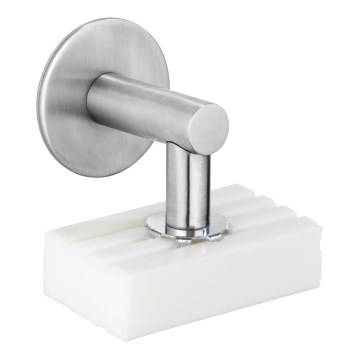 WENKO 24971100-Szappantartó TURBO-LOC 4,5x7 cm ezüstszínű