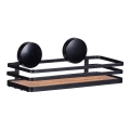 WENKO 24979800-ALBA polc 26,5x12,5 cm fekete/barna