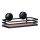 WENKO 24979800-ALBA polc 26,5x12,5 cm fekete/barna