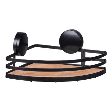 WENKO 24980800-ALBA polc 27,3x21 cm fekete/barna