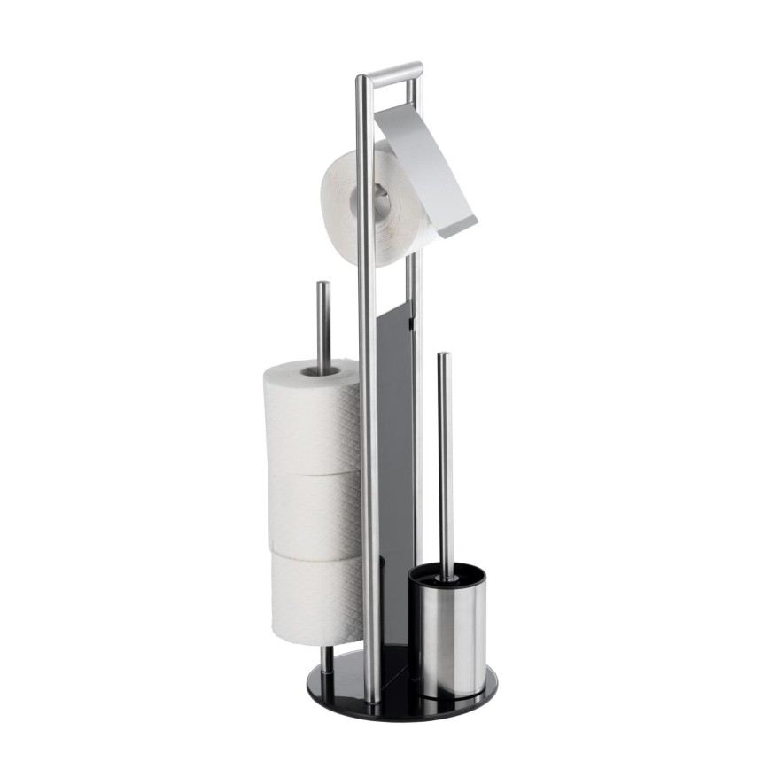 WENKO 24981800 - WC-szett RAVINA 20x70 cm rozsdamentes acél/ezüst