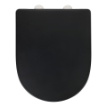 WENKO 24989100 - WC-ülőke EXCLUSIVE 36,5x45 cm fekete/ezüst