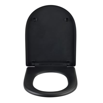 WENKO 24989100 - WC-ülőke EXCLUSIVE 36,5x45 cm fekete/ezüst