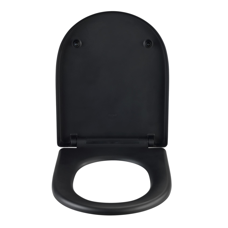 WENKO 24989100 - WC-ülőke EXCLUSIVE 36,5x45 cm fekete/ezüst