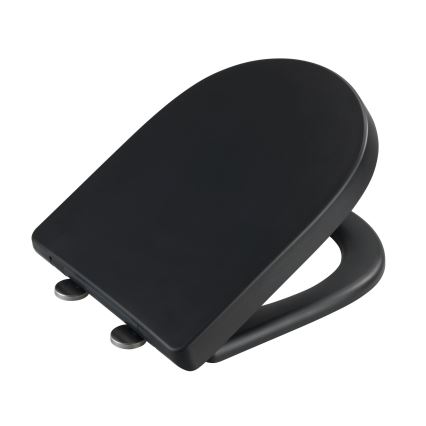 WENKO 24989100 - WC-ülőke EXCLUSIVE 36,5x45 cm fekete/ezüst