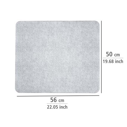 WENKO 2511910800 - Fedőlap 50x56 cm átlátszó/szürke