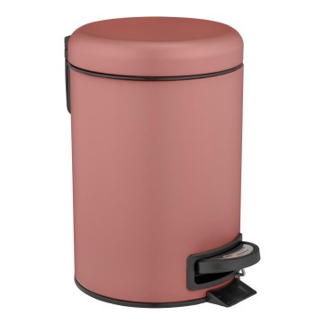 WENKO 25155100 - LEMAN szemetes kosár 17x25 cm rózsaszín/fekete