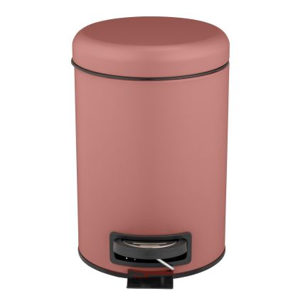 WENKO 25155100 - LEMAN szemetes kosár 17x25 cm rózsaszín/fekete